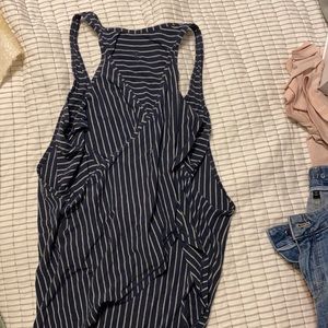Lululemon navy/grey stripe tank